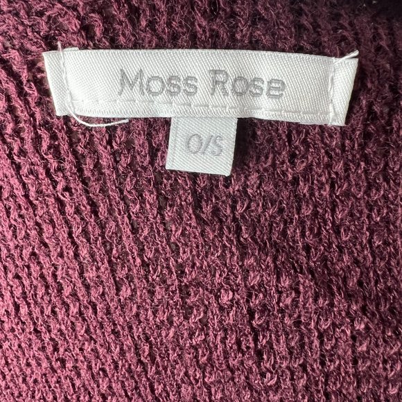 Western Style Blanket Poncho Shawl Sz 0/S Burgundy Silver Thread Orange Gold - Picture 5 of 8